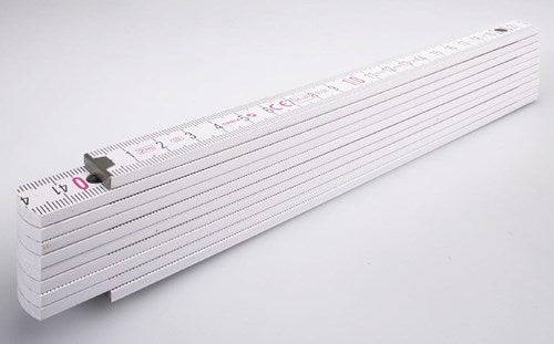 Mètre pliant Stabila, 1407 bois blanc 2m - 14557