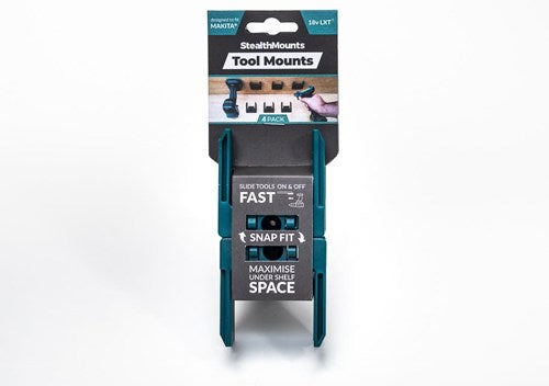Support de machine Stealthmounts tm-mk18-blu-4 pour makita lxt | bleu | Paquet de 4 - tm-mk18-blu-4
