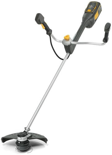 Stiga bc 700e b kit débroussailleuse à batterie | 7 séries | 0,5 kW | induction | 38 cm | vélo | triarc | nb | 1x batterie 48v e440 + chargeur c 430 f | harnais double - promo_bc700ebkit