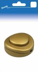 Streamline interrupteur au sol rond or 2a 6676830