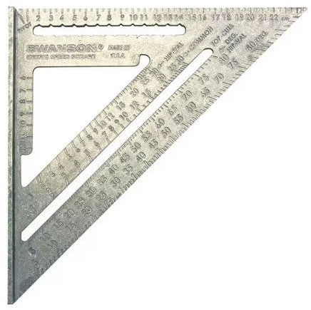 Swanson carré de vitesse métrique 25 cm avec bl - eu202