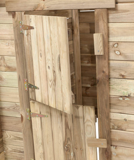 Swing Louise Wooden Playhouse 120 x 120 x 160 cm Naturel