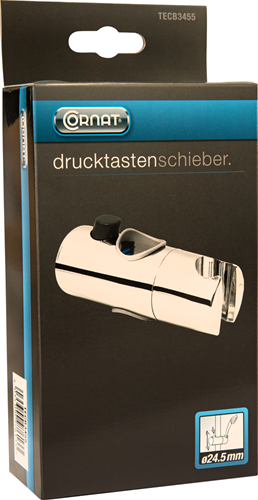 Goupille coulissante Cornat pour tringle de douche 24,5mm ch - tecb3455