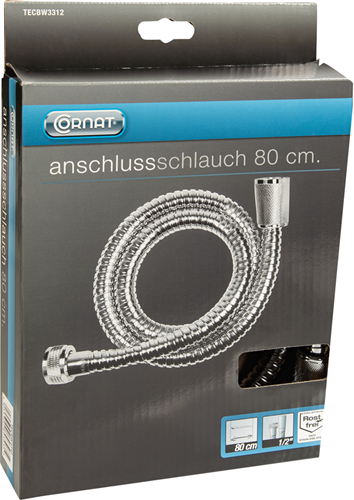 Flexible de douche Cornat inox 0m80 ch - tecbw3312