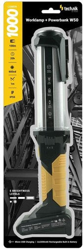 Technik Lampe de travail LED rechargeable 5 positions 1000 lumen - 5720160
