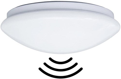 Plafonnier led Thorgeon 255mm blanc 12w tri-blanc ip44 + capteur - 5017770