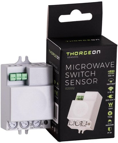 Thorgeon détecteur de mouvement radar encastrable mini blanc - 3900546