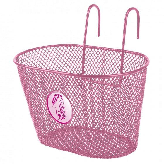 panier vélo 5 litres cheval rose