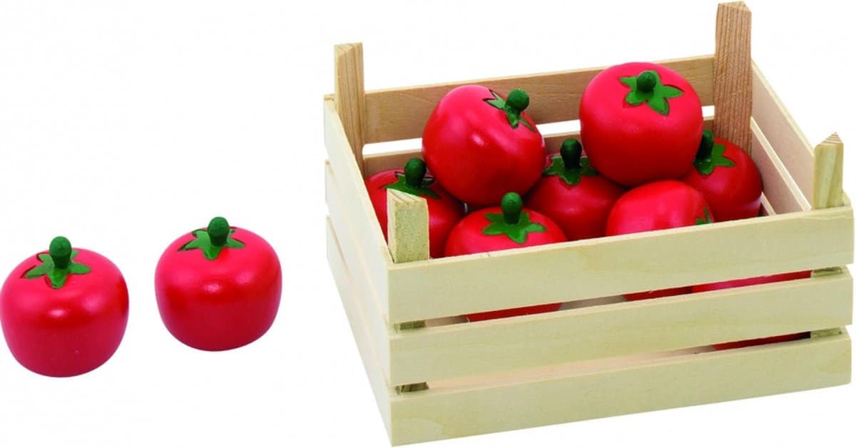 Tomates en bois Goki dans la boîte, 10dlg.