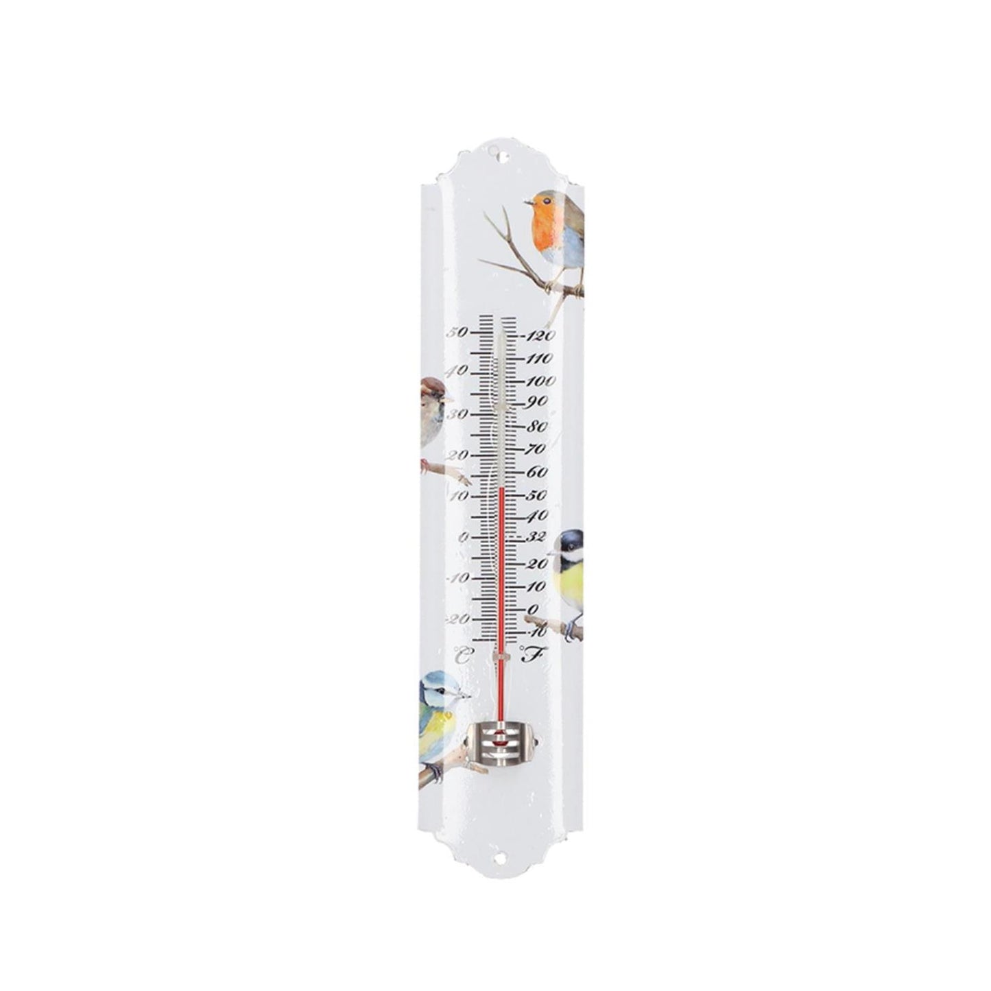 Thermomètre design Esschert oiseaux