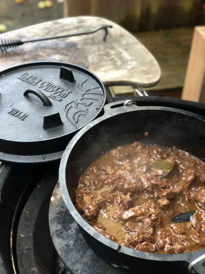 Valhal Dutch Oven Braadpan Cast Fon sans jambes 6.1 L