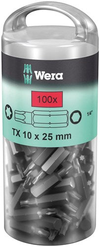 Wera 867 1 z torx® diy 100, tx 20 x 25 mm (boîte pro 100 embouts) - 1 pièce(s) - 05072448001