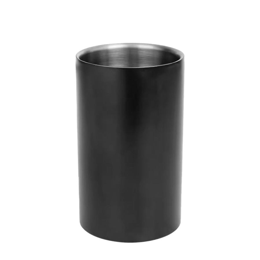 Refroidisseur à vin Imp à double paroi en acier inoxydable noir ø12x20cm