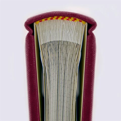 ZEP OU242420 Album de pergamine 20 feuilles Bordeaux 24x24 cm