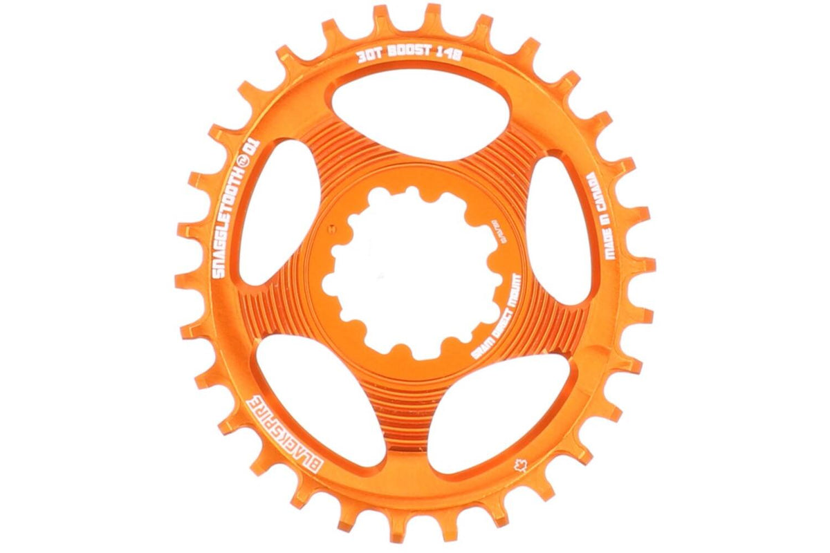 Blackspire - - chaîne supérieure snaggletooth ovale sram spline 30 3 mm Offset orange