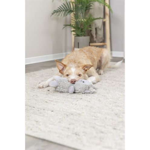 Trixie chien jouet monstre en peluche gris