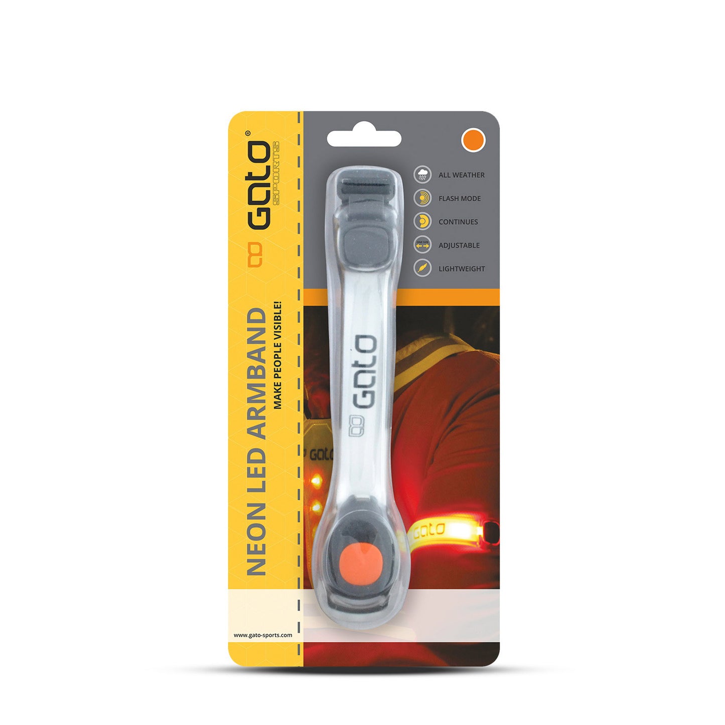 Bran LED de néon Gato clair orange taille unique