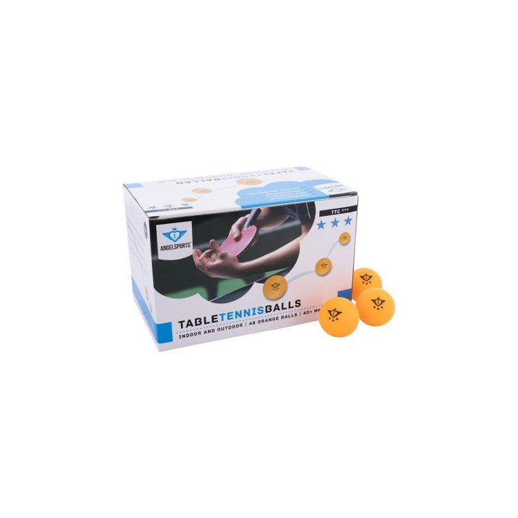 Angel Sports TT Balls 3 étoiles Competition 40 mm 48 pièces orange