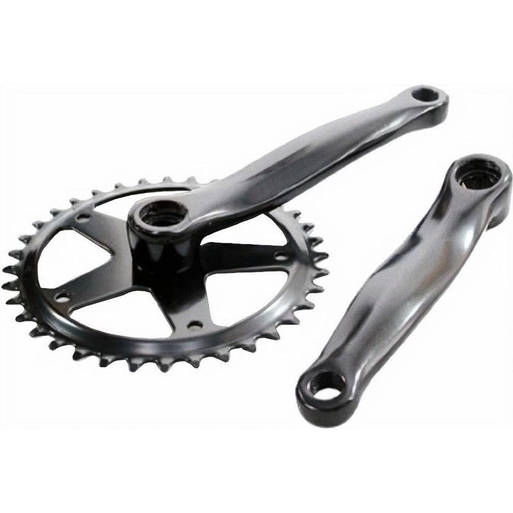 CRANKET LASCO 44T 1 8 et 3 32 170 mm + 3 mm Matt noir