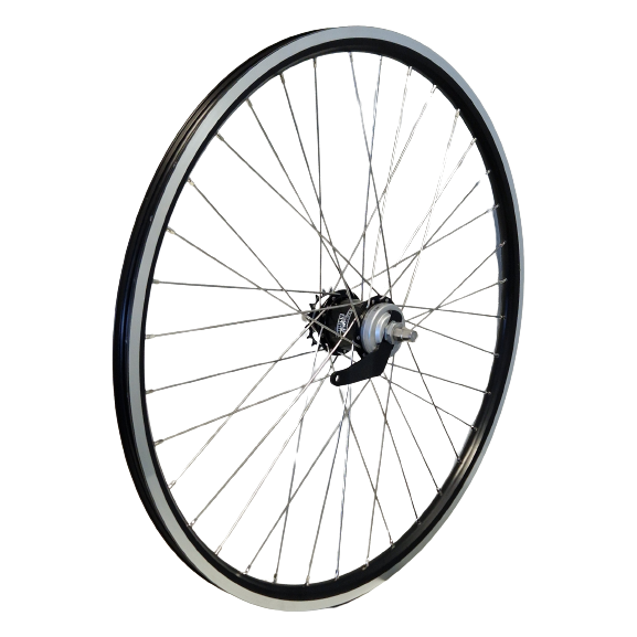 KGS Roue arrière 28 pouces (622) Alu Rim Black-Silver Sturmey Archer Remnafe