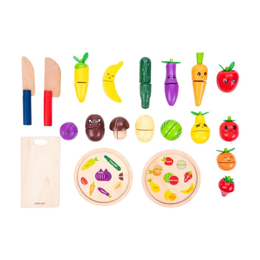 Dorjee Toy Snijset Wood Fruit and Lgumes