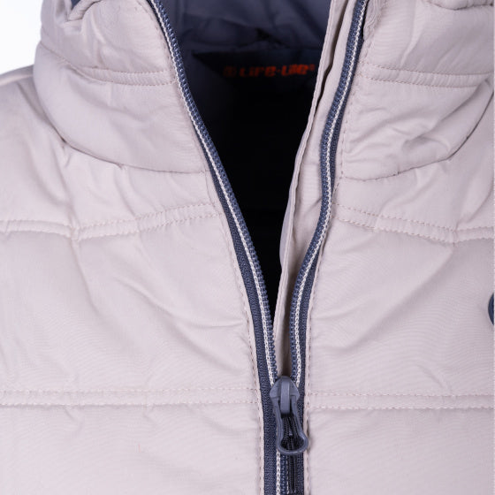 Ligne de durée de vie Tully Fake Down Bodywarmer Ladies Beige Taille m