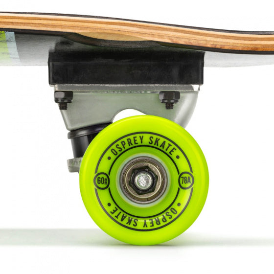 Osprey Skateboard Oversurning Cruiser 70 cm Bois Aluminium noir