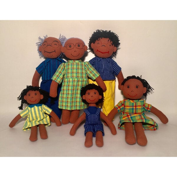 Papoose Toys Ragdolls de la famille africaine