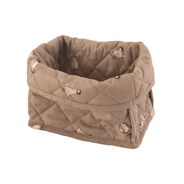 Petú Petú Kress Panier de rangement matelassé Pinguin Klein