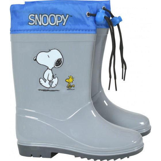 Bottes de pluie d'arachides Snoopy Junior PVC Gris Blue Taille 30-31