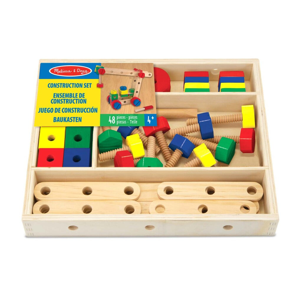 Melissa Doug Melissa Doug Construction en bois ensemble 48 pièces