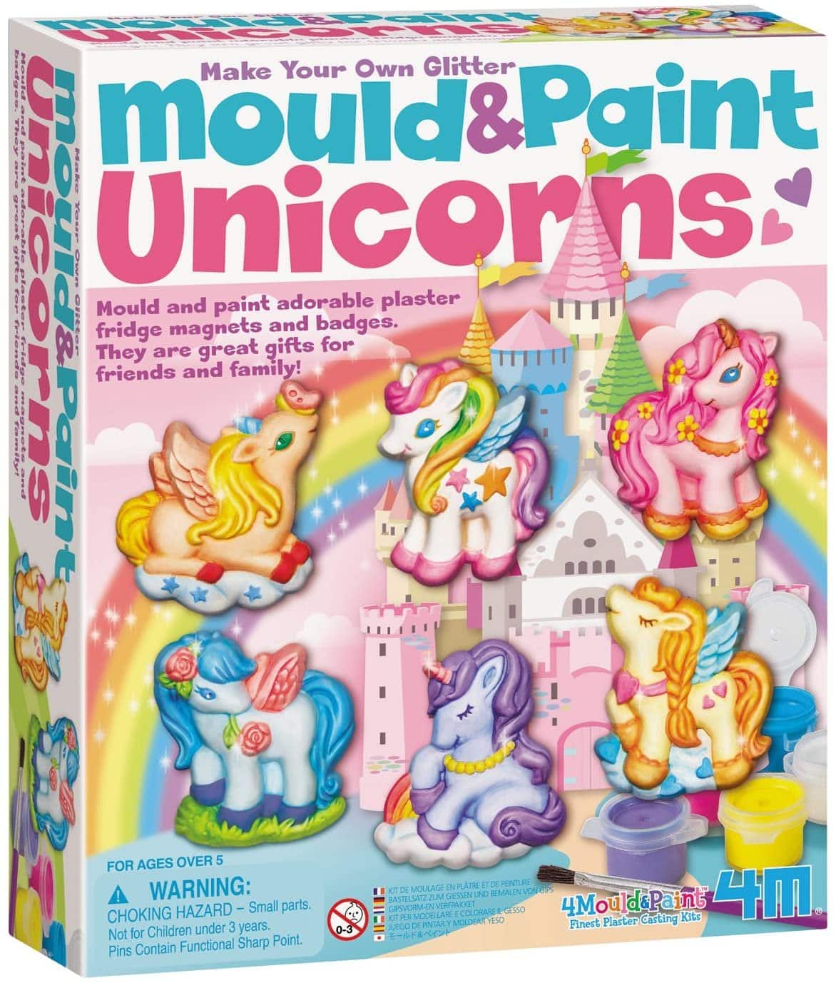 4m Coulage et peinture en plâtre: Unicorn 8 pièces