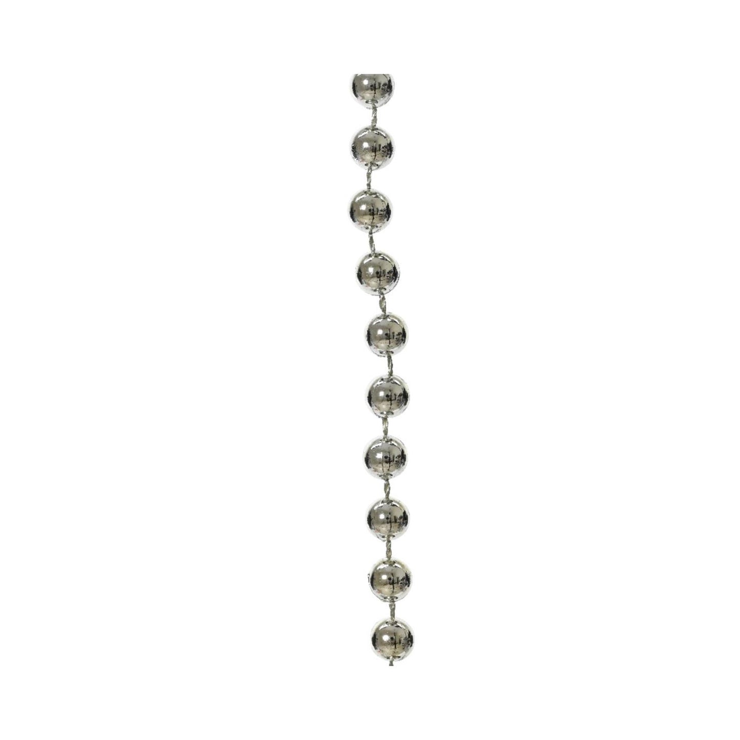 Guirlande de perles Decoris argent brillant 10 mètres