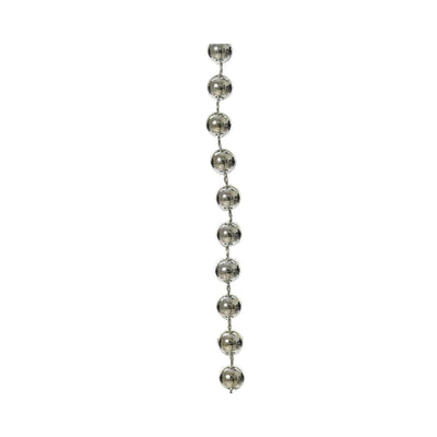 Guirlande de perles Decoris argent brillant 10 mètres