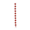 Guirlande de perles Decoris brillant Noël rouge 10 mètres