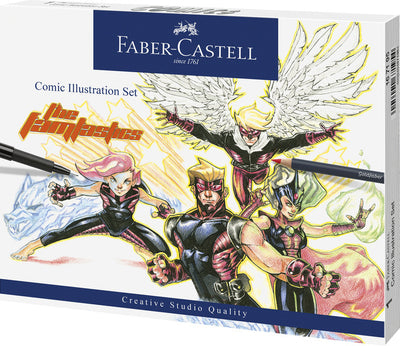 Faber Castell Faber Castell FC-167195 Marker signe Faber-Castell Pitt Artist Pen Comic Illustration Set