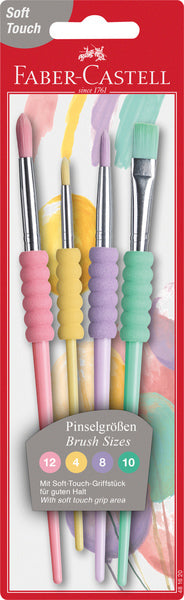 Faber Castell Faber Castell FC-481620 Set Soft Touch 4 pièces Couleurs pastel