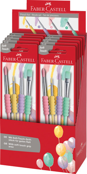 Faber Castell Faber Castell FC-481620 Set Soft Touch 4 pièces Couleurs pastel