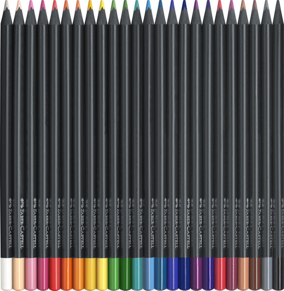 Faber Castell Faber Castell FC-116424 Crayon coloré Edition noire dans Pouch 24 pièces