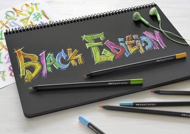 Faber Castell Faber Castell FC-116424 Crayon coloré Edition noire dans Pouch 24 pièces