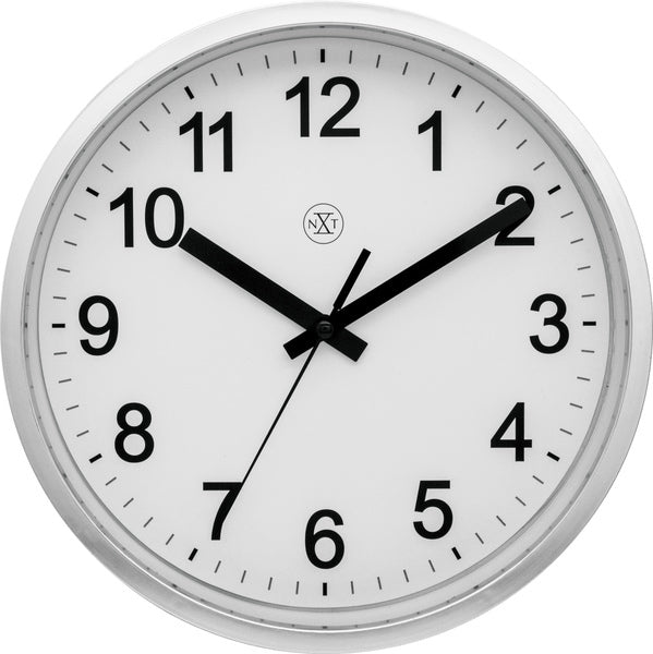 Nextime Nextime NX-7307ZI-V2 CLORME MURS NXT DIAM. 25,5 cm en plastique, cadran blanc, # 039; montre silencieuse