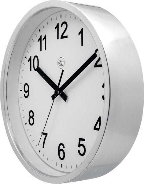 Nextime Nextime NX-7307ZI-V2 CLORME MURS NXT DIAM. 25,5 cm en plastique, cadran blanc, # 039; montre silencieuse
