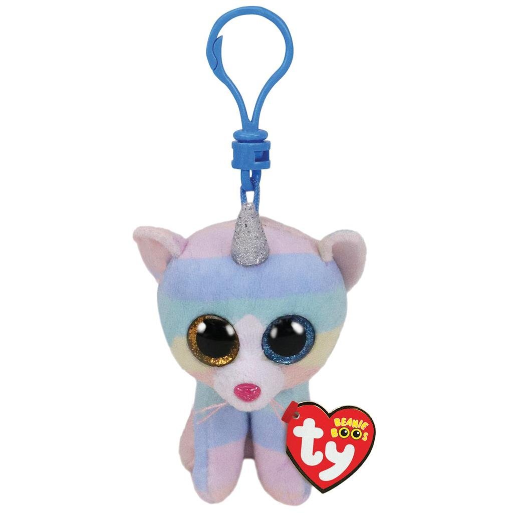 Ty Beanie Boo #039;s clip peluche chat chiné