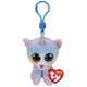 Ty Beanie Boo #039;s clip peluche chat chiné