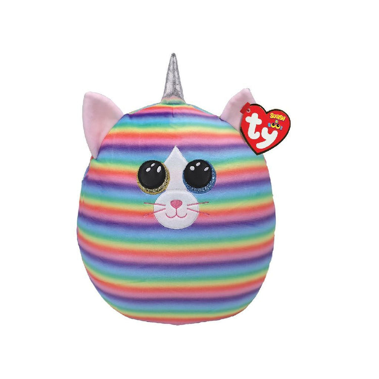 Ty ty squish a boo Cuddly Cushion Cat Heather 23 cm