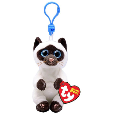 Ty Beanie Babies Bellies Clip Miso Siamese, 10cm