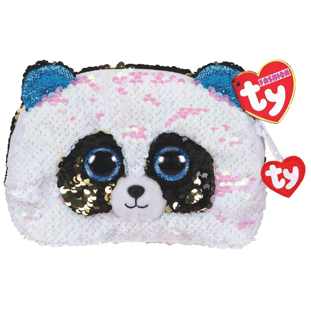 Ty Ty Fashion Handbag Panda Bamboo 20 cm noir blanc