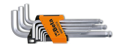 Jeu de clés à douilles Beta 9 pièces Allen Hook Ball Head