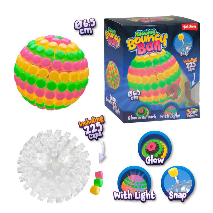 Toi-toys fabrique ta propre balle rebondissante 6,5 cm avec lumière