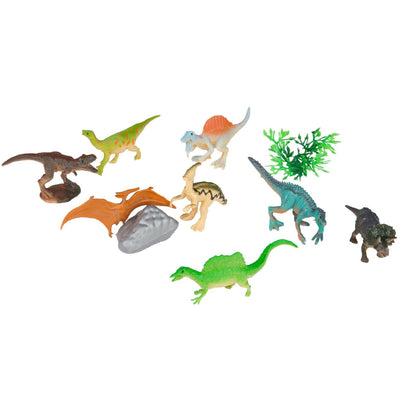 Ensemble de jeu dinosaure du monde animal de Toi-toys - 10 pièces.
